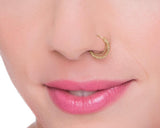 Gold Nose Ring - Hannah P - Studio Meme - Dainty Tribal Jewelry